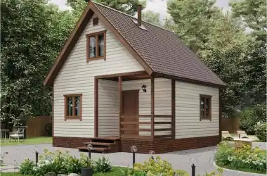 Дачный дом «Яблонька» 6х6