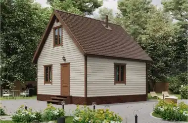 Дачный дом «Березка» 6х6