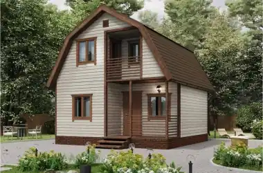 Дачный дом «Рябинка» 6х6