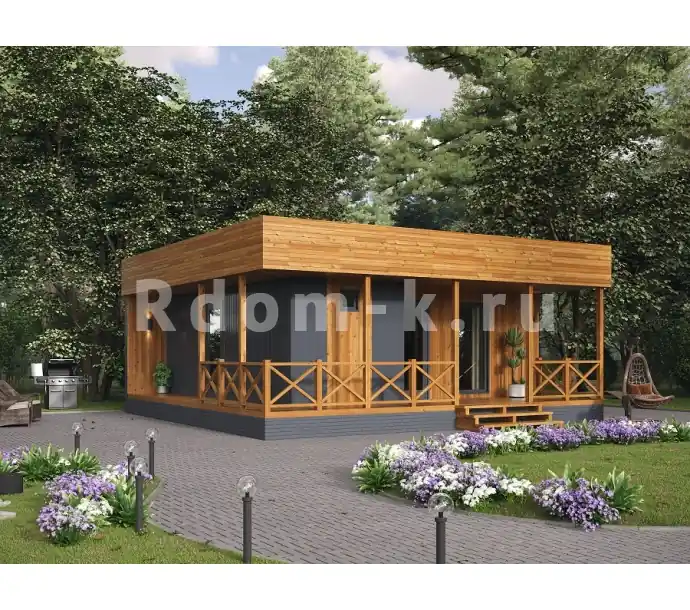 Коттедж 6,5х8м «Пушкин»