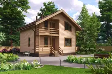 Коттедж 8.5х7.5м «Чехов»