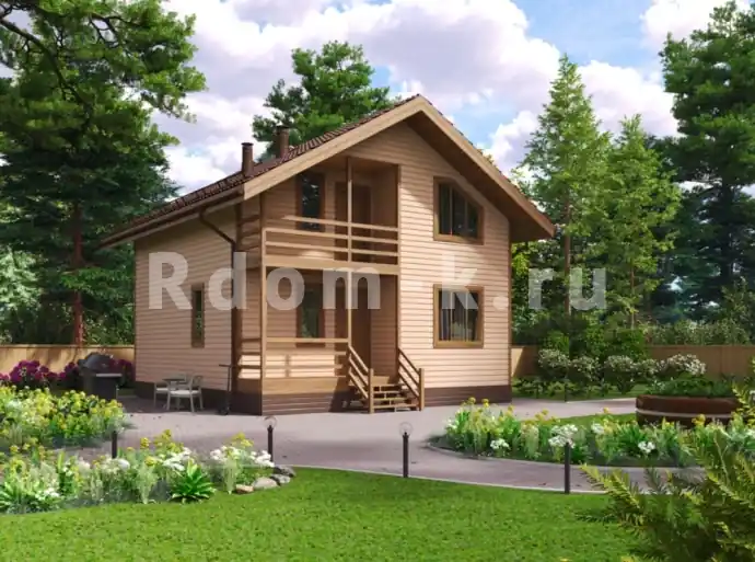 Коттедж 8.5х7.5м «Чехов»