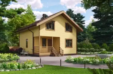 Коттедж 9х7.5м «Давыдов»