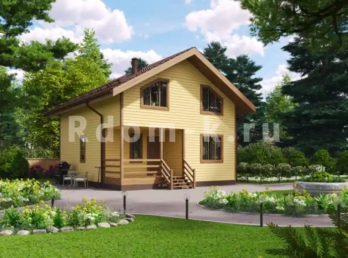 Коттедж 9х7.5м «Давыдов»