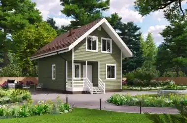 Коттедж 6х9м «Тютчев»