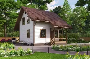 Коттедж 9.4х7м «Чацкий-2»