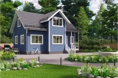 Коттедж 7х9м «Ленский»