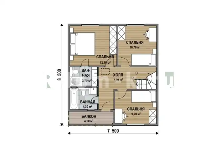 План 2 этажа 