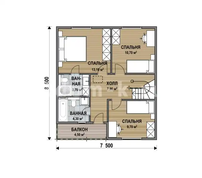 План 2 этажа 