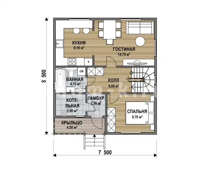 План 1 этажа 