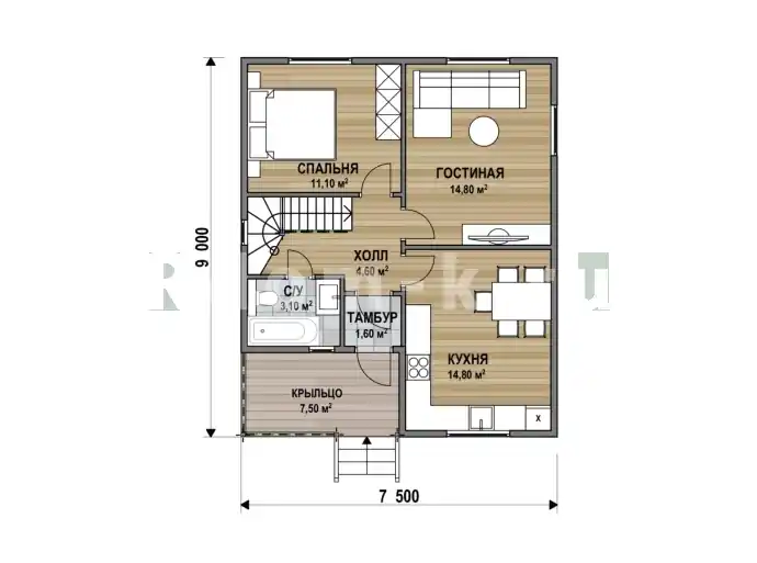 План 1 этажа 