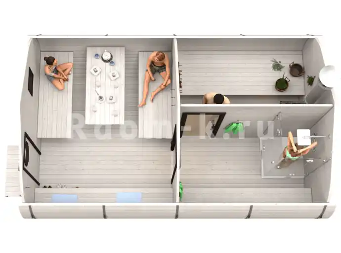 Баня «6.0-3» 4х6м