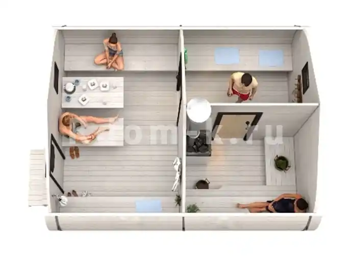 Баня «4.5»-6 4х4,5м