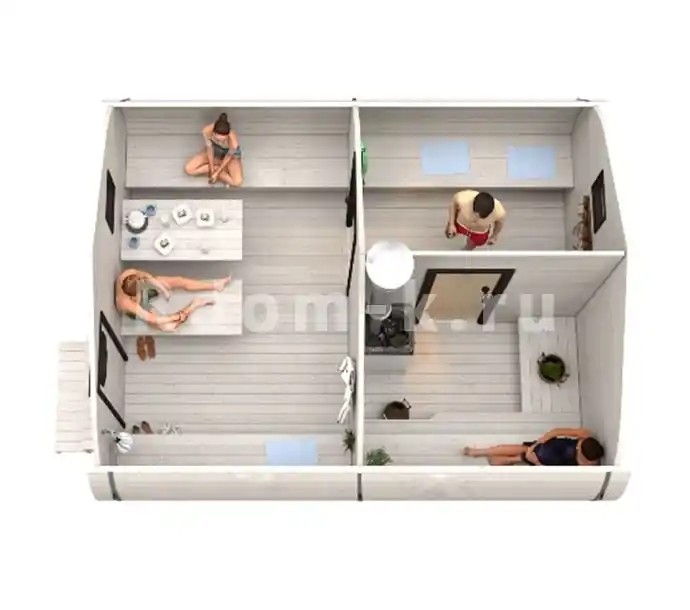 Баня «4.5»-6 4х4,5м