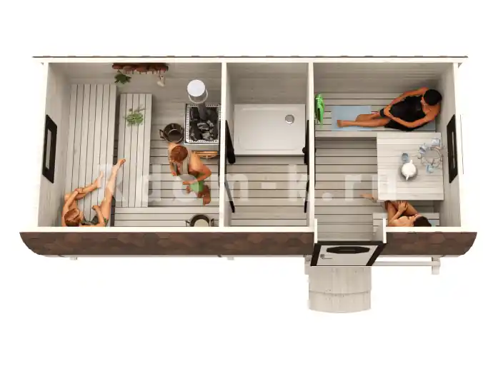 Квадробаня «Люкс» 5м