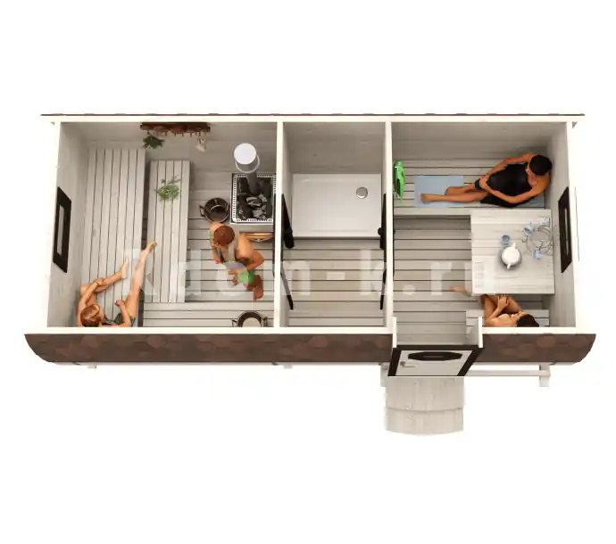 Квадробаня «Люкс» 5м